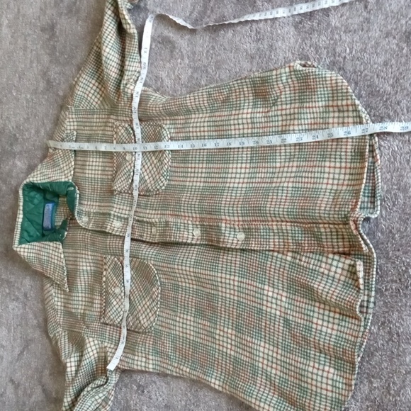 Pendleton wool houndstooth check vintage button down with flaws - Picture 7 of 10